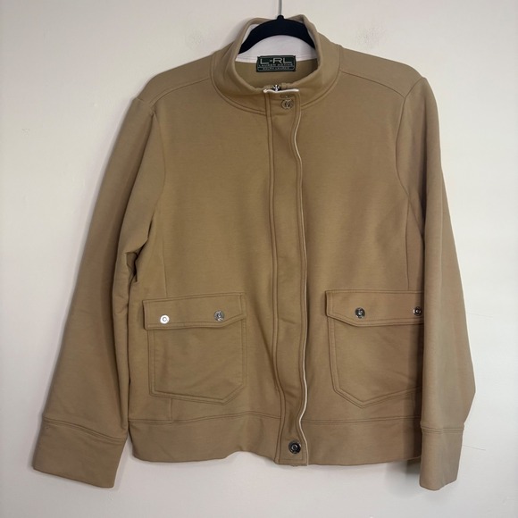 Lauren Active Ralph Lauren Jackets & Blazers - Lauren Active Ralph Lauren Women's Jacket Full Zip Mock‎ Neck Tan M